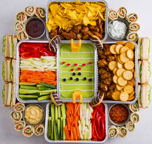 How to Build a Super Bowl Snackadium Full of Football Snacks and Appetizers!