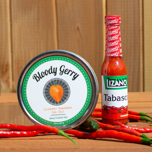 Bloody Gerry Lizano Tabasco Hot Sauce and Gourmet Habanero Sea Salt Set