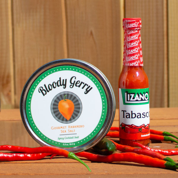 Bloody Gerry Lizano Tabasco Hot Sauce and Gourmet Habanero Sea Salt Set