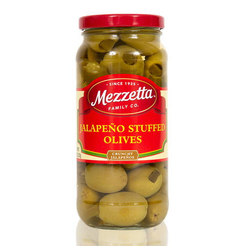 Mezzetta Jalapeño Stuffed Olives 10 oz. Large Jar
