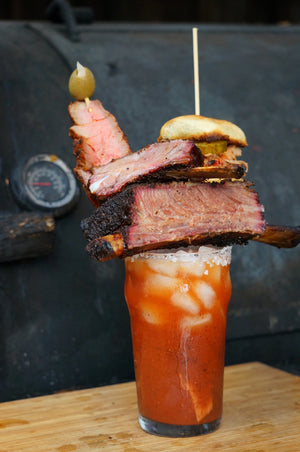 best bloody mary mix, meat lovers bloody mary mix, bbq bloody mary, bloody gerry